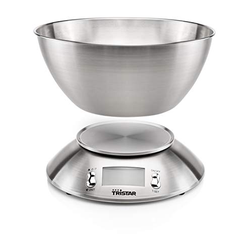 Tristar KW-2436 Báscula de cocina balanza, Acero Inoxidable