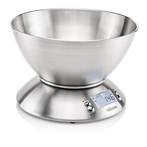 Tristar KW-2436 Báscula de cocina balanza, Acero Inoxidable