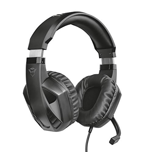 Trust GXT 412 Celaz - Auriculares Gaming para PC, Laptop, Playstation 4, Xbox One y Nintendo Switch, Negro