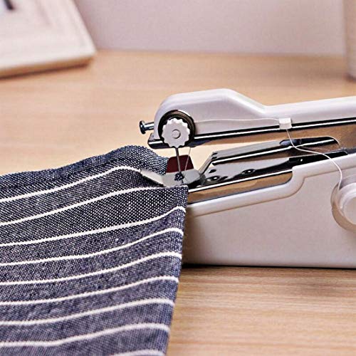 TTMOW Mini Máquina de Coser Portátil Herramienta Manual Portátil Herramienta de Puntada Rápida para Tela, Ropa o Tela de Niños
