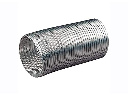 Tubo flexible de aluminio de 120 mm de diámetro, longitud de 1,5 m, flexible