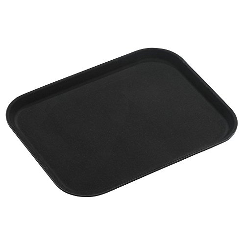 Tuffgrip Bandeja plástico y Goma Antideslizante, plástico, Negro, 16x12/40x30cm