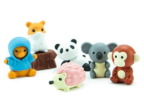 Ty Iwako Eraserz - Set de Figuras de Animales del Bosque