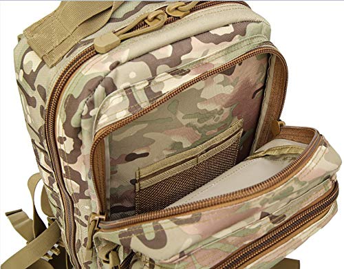 UELEGANS 35L Mochila Táctica Militar Mochila de Asalto Molle Mochilas de Senderismo Unisex para Excursionismo, Montañismo, Camping, Trekking,F