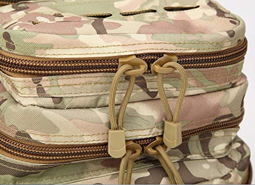 UELEGANS 35L Mochila Táctica Militar Mochila de Asalto Molle Mochilas de Senderismo Unisex para Excursionismo, Montañismo, Camping, Trekking,F