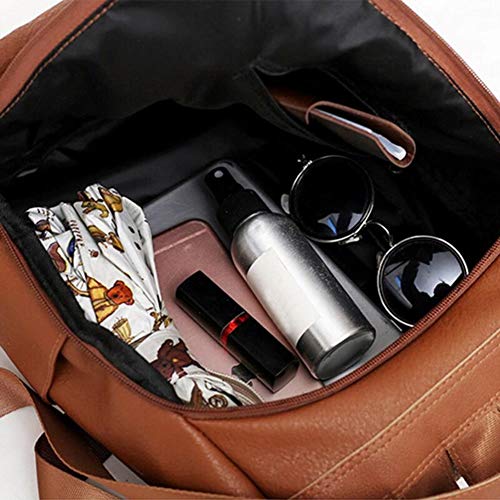 UKKD Mochila Mochila Mujer PU Ventas Escolares De Cuero Negro Ladrón Bolsa De Hombro Caliente Brown Envío De La Gota,Un Chocolate