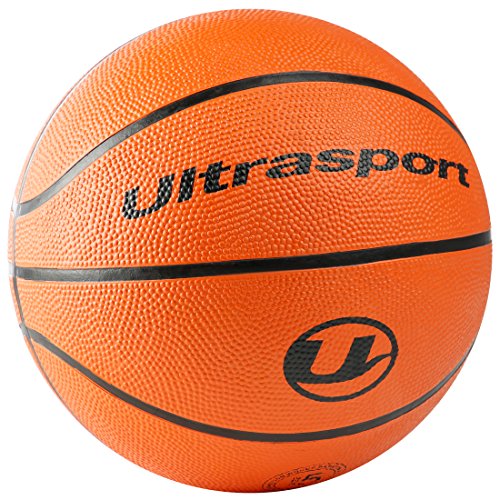 Ultrasport Balón de baloncesto infantil, tamaño pequeño 5 con circunferencia de 70 cm, balón de baloncesto ideal para niños, blando con superficie antideslizante, naranja, balón de interior y exterior