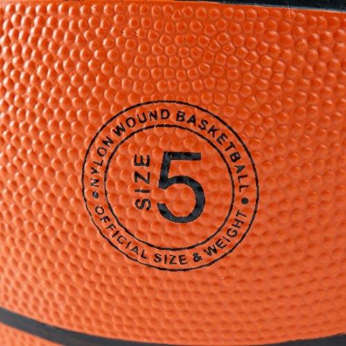 Ultrasport Balón de baloncesto infantil, tamaño pequeño 5 con circunferencia de 70 cm, balón de baloncesto ideal para niños, blando con superficie antideslizante, naranja, balón de interior y exterior