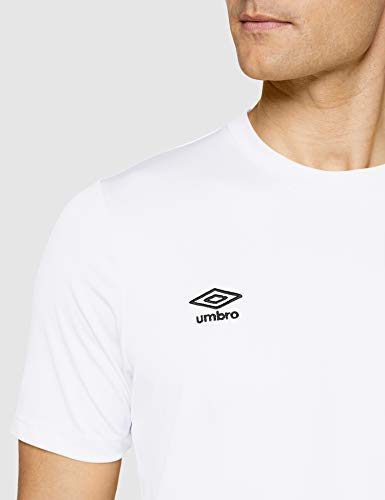 UMBRO Oblivion Camiseta de fútbol, Hombre, Blanco, L