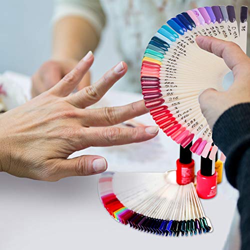 uñas display ZERHOK 200pcs para mostrador uña de color de expositor display de palos de práctica de uñas de esmaltes de cuatro tipos