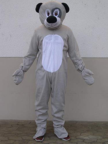 Unbekannt Oso Gris Soltero Disfraz Carnaval Disfraz fastnacht de Carnaval Disfraz M/L Peluche Rose Lunes Escudo del Grupo Osos