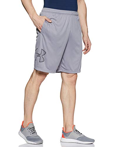 Under Armour Tech Graphic Short Pantalón Corto, Hombre, Gris (Steel/Black 035), XL