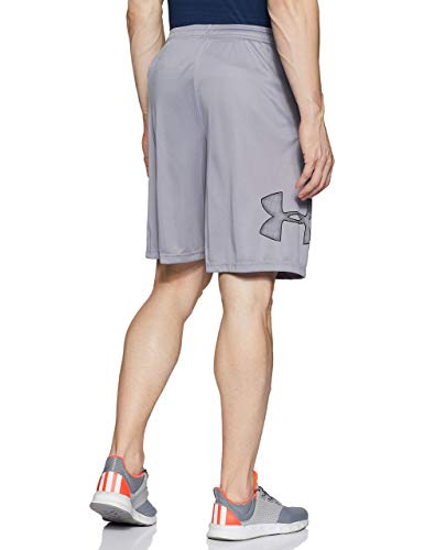 Under Armour Tech Graphic Short Pantalón Corto, Hombre, Gris (Steel/Black 035), XL