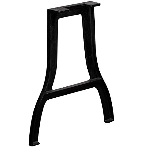 UnfadeMemory 2 Pack Patas para Mesa,Patas de Repuesto para Mesa de Comedor,Patas para Muebles,Estilo Antiguo y Industrial,Hierro Fundido,Negro (Forma A-60x72cm)
