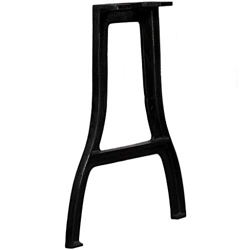 UnfadeMemory 2 Pack Patas para Mesa,Patas de Repuesto para Mesa de Comedor,Patas para Muebles,Estilo Antiguo y Industrial,Hierro Fundido,Negro (Forma A-60x72cm)