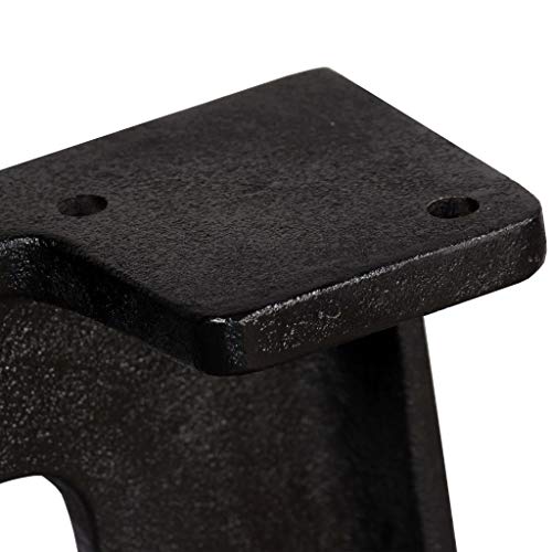 UnfadeMemory 2 Pack Patas para Mesa,Patas de Repuesto para Mesa de Comedor,Patas para Muebles,Estilo Antiguo y Industrial,Hierro Fundido,Negro (Forma A-60x72cm)