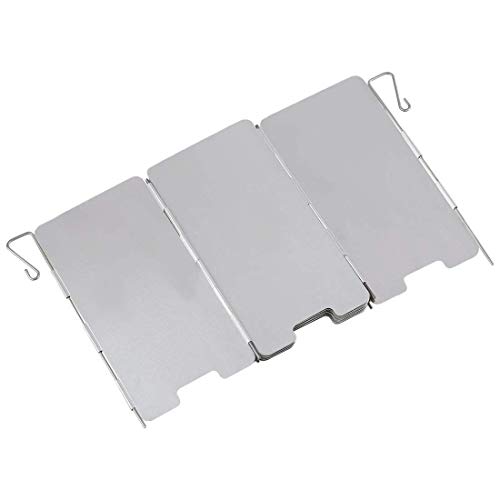 Uni Coco Outdoor Camping Plegable de Aluminio – Paravientos para hornillo de Gas con láminas de 9 de Ultra