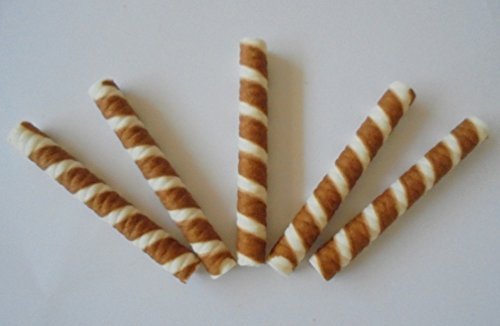 Unidades 250 cialda bicolor a forma de cannolo para helados y tartas monodosis Obleas Ice Cream Decoración a cigarrillo para faldón 'Yogur batido para helados y tartas