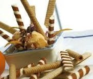 Unidades 250 schiacciatine bicolor de barquillo larga cm 18 Ice Cream Obleas para helados yogur y repostería