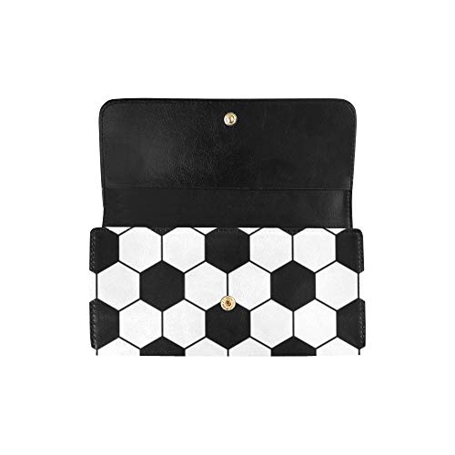 Unique Custom Football Eps 10 Women Trifold Wallet Long Purse Credit Card Holder Case Bolso