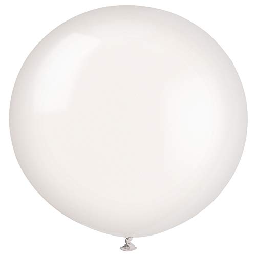 Unique Party-Globos Gigantes de Látex para Fiestas, Paquete de 6, color (linen white) (56722)