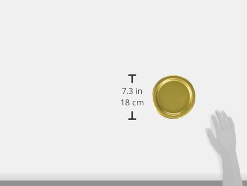 Unique Party - Platos de Papel - 17.1 cm - Oro - Paquete de 20 (33244)