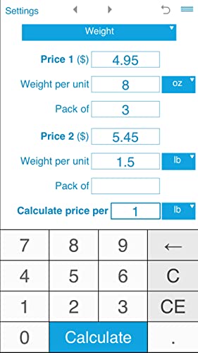 Unit Price Calculator