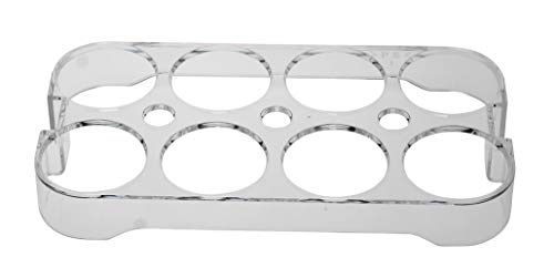 Universal de huevera 2661 para frigorífico, nevera/congelador, frigorífico empotrable de cualquier fabrikate, para hasta 8 huevos, medidas (): 2,5 cm. x 18,5 cm. x 9,5 cm,