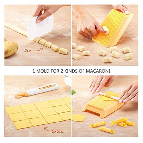 Unknow 1 unid DIY Máquina de Fideos Fabricante de la máquina Gadget de Cocina Macarrones de plástico Tablero de Espagueti Pasta Máquina para Hacer ñoquis Máquina de Pasta Rodillo de Masa