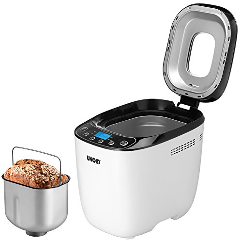 Unold 68010 BACKMEISTER - Panificadora, 550 W, 1 Kilogram, negro/blanco