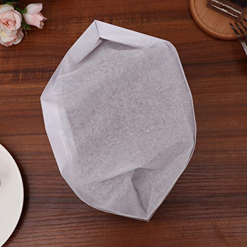 UPKOCH 50 piezas Gorro de Cocinero Desechable de Papel Sombrero de Cocina Restaurantes Escuela Fiesta de Cumpleaños (Borde Café)