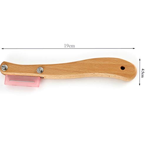 UPKOCH Pan cocido con Mango de Madera Herramienta de Corte de Pan rebanador de Pan Cortador de Pastel con Cubierta Protectora de plástico 5 Cuchillas