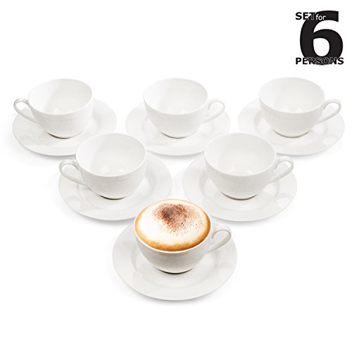 Urban Lifestyle - Juego de Tazas de café y té para 6 Personas (12 Piezas), diseño de Giovanni