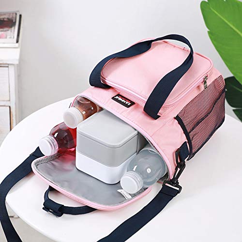 URIBAKY Bolsa TéRmica Bolsa De Comida Portador De Alimentos Capacidad Grande Aislada Para Trabajo/Oficina/Escuela/Picnic