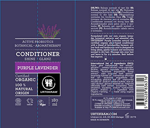 Urtekram Acondicionador de Pelo con Lavanda - 180 ml