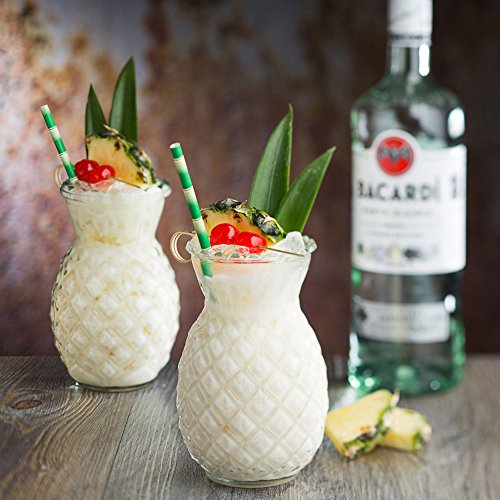 Utopía r90202 Hawaii cóctel cristal, 18,25 oz, 52 cl (Pack de 6)