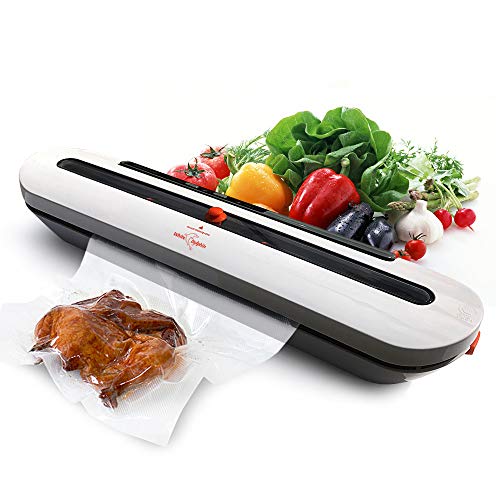 Vacío Envasado Máquina Envasadora Alimentos Conservación Almacenamiento con 10 Sellador Bolsas Húmedos Comida Frescos Automático Selladora Cortador Kitchen Comida Frescos sous vide Carne Cocción Hogar