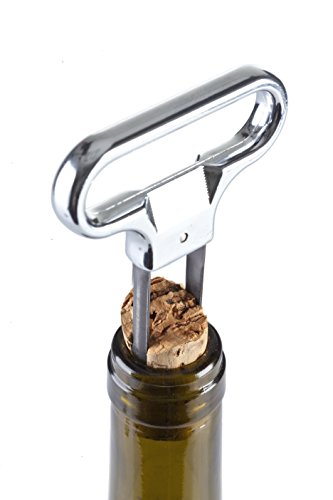 Vacu Vin Tirador para corchos, Acero Inoxidable, marrón, 10.5x16x1.4 cm