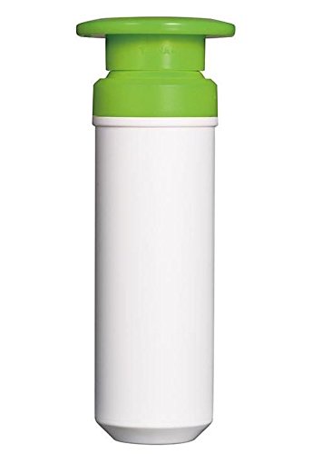 Vacuumsaver FLS6 Set de Tuppers al Vacío Redondos, Transparente y Verde, 31x59x47 cm, 3 Unidades