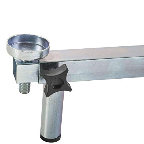 VAELLO La Valenciana – Paellera Ajustable Mini trípode para Quemador, Plata