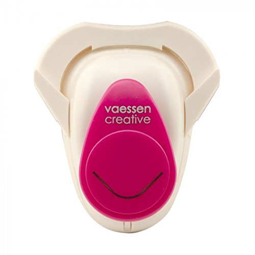Vaessen Creative Perforadora de Esquina con Acabado Redondeado, M, Rosa, 14.5x10.0x5.1 cm