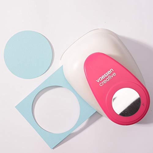 Vaessen Creative Perforadora de Papel, Circulo, Talla XXXL, Para Proyectos DIY, Scrapbooking, Creación de Tarjetas y Más