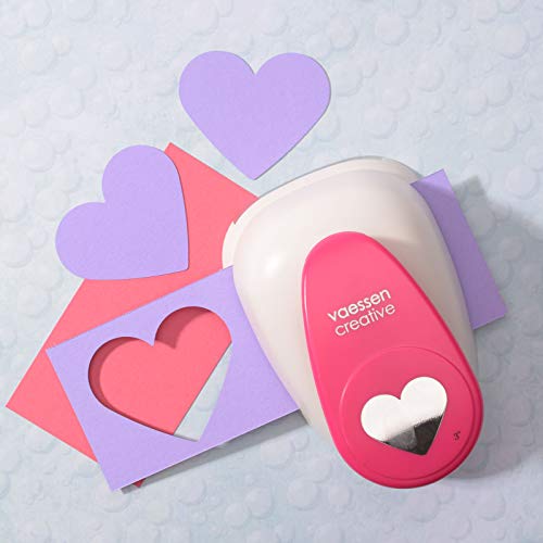 Vaessen Creative Perforadora de Papel, Corazón, Talla XXXL, Para Proyectos DIY, Scrapbooking, Creación de Tarjetas y Más