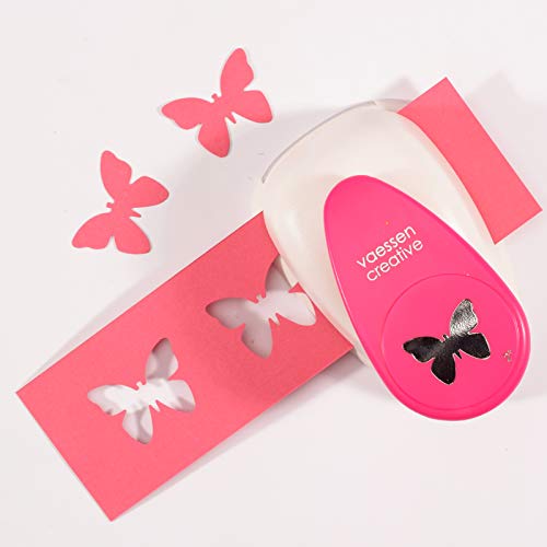 Vaessen Creative Perforadora de Papel, Mariposa 5, Talla XL, Para Proyectos DIY, Scrapbooking, Creación de Tarjetas y Más
