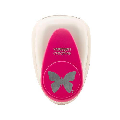 Vaessen Creative Perforadora de Papel, Mariposa 5, Talla XL, Para Proyectos DIY, Scrapbooking, Creación de Tarjetas y Más
