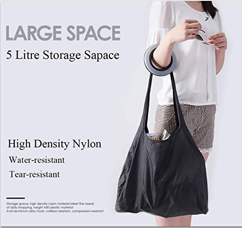 Valentoria - Bolsa de Compras Enrollable Reutilizable para Ahorrar Espacio, Bolso de Mano para Mujer, Bolsa de Viaje Plegable, Bolsa de Reciclaje organizadora