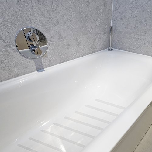 valneo 8 Cintas Antideslizantes para la Ducha y bañera Transparente para una Larga Vida de Uso - Cinta Antideslizante, Alfombrilla Antideslizante, Pegatina Antideslizante, Alfombra Antideslizante