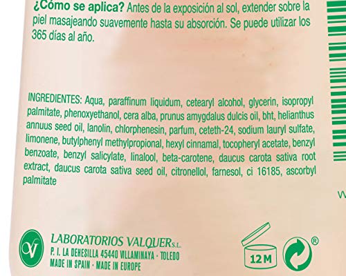 Válquer Leche Hidratante Bronceadora - 500 ml.