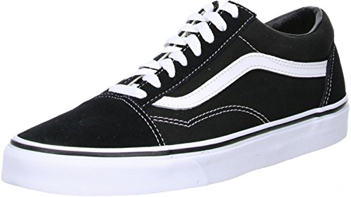 Vans Old Skool, Zapatillas Unisex Adulto, Negro (Black/White), 44.5