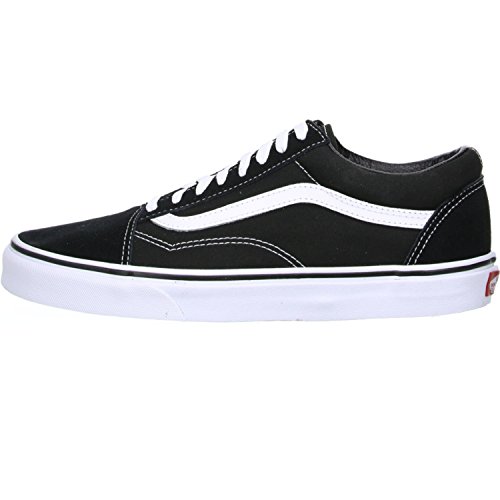 Vans Old Skool, Zapatillas Unisex Adulto, Negro (Black/White), 44.5